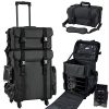 Makeup Cosmetology Organizer Wheeled Nylon Train Case Portable