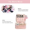 10-Inch Pink Makeup Bag – Compact & Elegant Travel Organizer