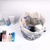 Barrel Makeup Bag Travel Drawstring Cosmetic Bag Large