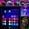 Vibrant Neon Eyeshadow Palette – 24 Highly Pigmented Shades for Stunning Looks