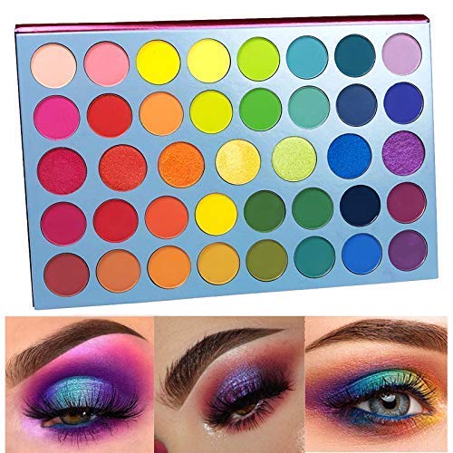 51Y3KDyQNNL Versatile Matte Shimmer Glitter Eye Shadow Palette - Perfect for Any Occasion