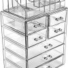 Sorbus Cosmetic Makeup and Jewelry Storage Case Display