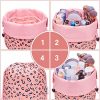 Barrel Makeup Bag Travel Drawstring Cosmetic Bag Large