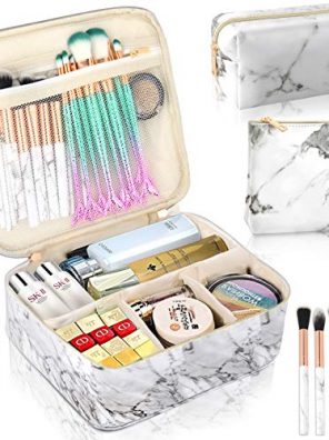 3Pcs Makeup Bags for Women, Travel Makeup Bag