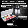 12 Color Complexion Alcohol Activated Makeup Palette Kit