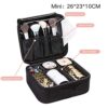 3 Layers Makeup Case - Professional Waterproof Travel Organizer