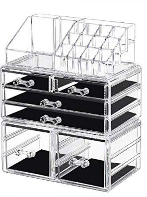 Makeup Organizer 3 Pieces Acrylic Cosmetic Storage