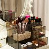 MOOCHI Tranlucent Black Large Makeup Organizer