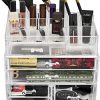 Sorbus Acrylic Cosmetics Makeup and Jewelry Storage Case