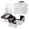 Joligrace Makeup Train Case Cosmetic Storage