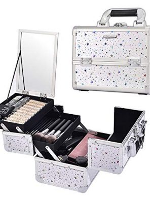 Joligrace Makeup Train Case Cosmetic Storage