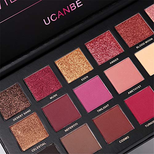 51bbo5rvqyL 18 Colors Highly Pigmented Eyeshadow Palette – For Vibrant, Long-Lasting Looks ✨