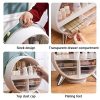 LED Makeup Mirror 360-Degree Rotating Makeup Organizer