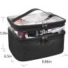 MKPCW Makeup Bags Double layer Travel Cosmetic Cases