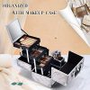 Joligrace Makeup Train Case Cosmetic Box 10 Inches