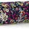 Vera Bradley Signature Cotton On a Roll Makeup Brush and Pencil Case in Itsy Ditsy – Chic and Secure Storage for Your Beauty Essentials!