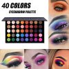 40-Color High Pigmented Eyeshadow Palette - Ultimate Spectrum for All Skin Tones, Matte, Shimmer, Glitter, and Metallic Shades