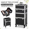 3 In 1 Aluminum Professional Rolling Cosmetic Case