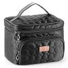 Travel Makeup Bag with Mirror Organizer for Women
