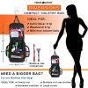 Compact Hanging Toiletry Bag and Organizer, Water Resistant with Mesh Pockets