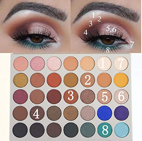 51di8ALb-SL.SL1500 vmree Eyeshadow Palette Pigmented Colors Makeup