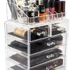 Sorbus Cosmetic Makeup and Jewelry Storage Case Display