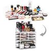 DreamGenius Makeup Organizer 3 Pieces Acrylic