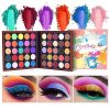 Cool Fruit Feast: 64-Color Matte and Shimmer Glitter Eyeshadow Palette with Bonus 50-Color Shimmer Shade Kit - Long Lasting Waterproof Eye Makeup