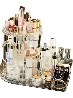 Makeup Organizer,360-Degree Rotating Adjustable