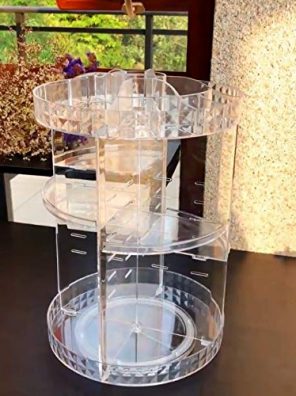 JOYWEE Makeup Organizer, 360 Degree Rotating