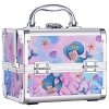 Joligrace Makeup Train Case for Girls Cosmetic Box Kids