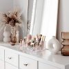 Clear Cosmetic Organizers With Drawer & Brush Holder Makeup Organizer