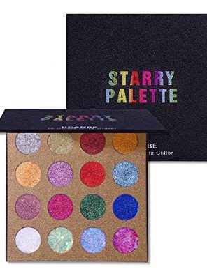 UCANBE 16 Shade Pro Glitter Eyeshadow Palette