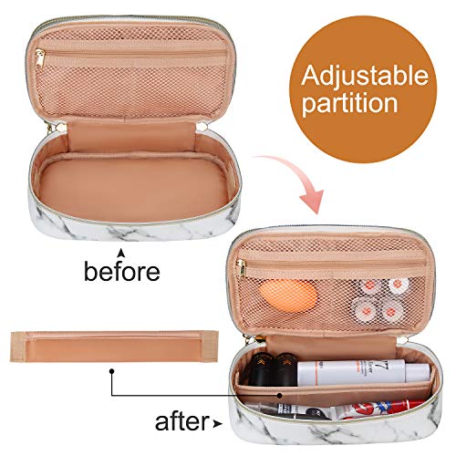 Relavel Makeup Bag Makeup Case 2-Layer