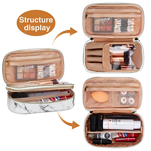 Relavel Makeup Bag Makeup Case 2-Layer