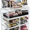 Cosmetics Makeup and Jewelry Storage Case Display Sets