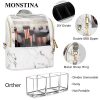 Marble Marvel: Portable Makeup Brush Holder Organizer Bag