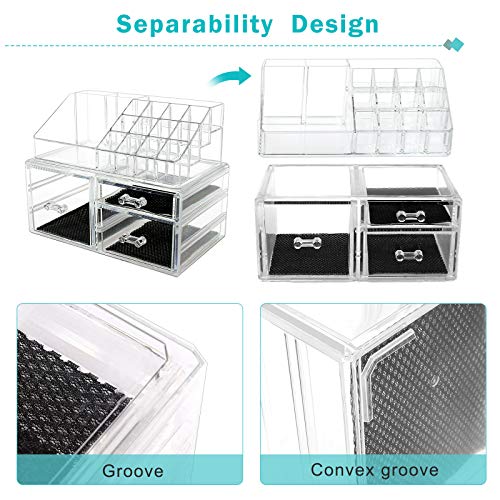 Acrylic Makeup Organizer, Clear Cosmetic Storage Organizer