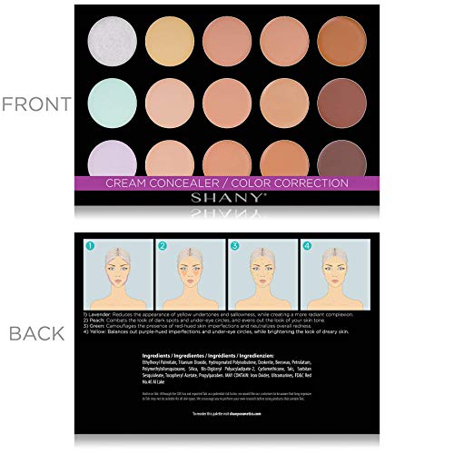 51j3cHpJyvL.SL1500 Cream Concealer/Camouflage Color Correcting Palette