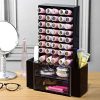 Ikee Design Black Premium Acrylic Makeup Organizer