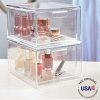 Stackable Cosmetic Organizer Drawers and Cosmetic and Makeup Palette