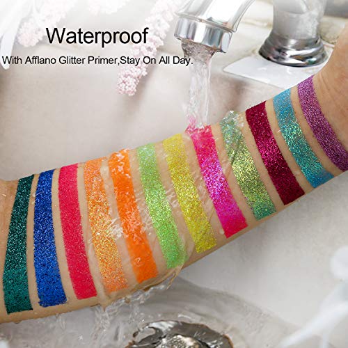 51k-NHo5xkL UV Glow Neon Glitter Eyeshadow Palette Makeup