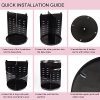 360 Rotating Makeup Organizer – Adjustable, Large Capacity & DIY Storage Caddy
