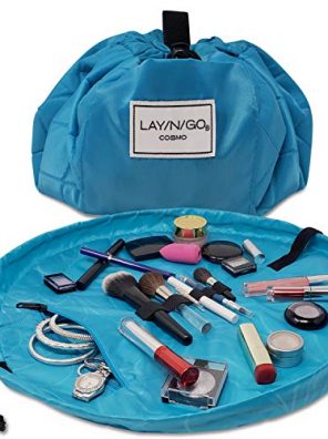 Lay-n-Go Drawstring Makeup Bag – Blue, 20 inch