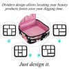 Makeup Case Large Professional Cosmetic Train Case Organizer