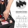Makeup Case Leather Travel Makeup Bag 2 Layers