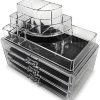 Makeup and Jewelry Storage Case with 3 Large Drawers