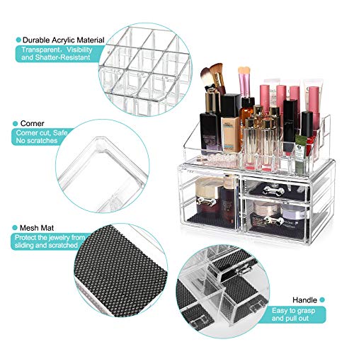 Acrylic Makeup Organizer, Clear Cosmetic Storage Organizer