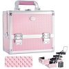 Makeup Train Case Cosmetic Box 10 Inches Jewelry Organizer