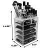 Sorbus Cosmetic Makeup and Jewelry Storage Case Display